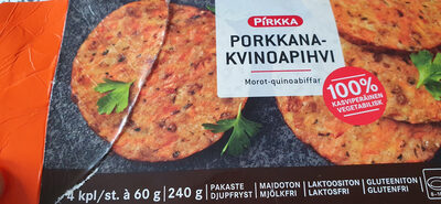 Porkkana-Kvinoapihvi