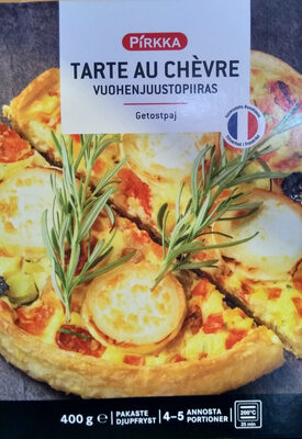 Tarte au chèvre front packaging