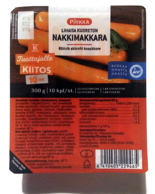 Lihaisa kuoreton nakkimakkara