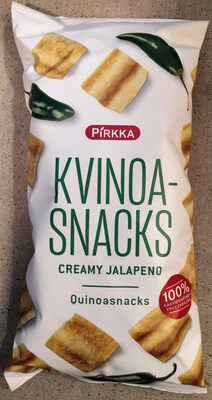 Kvinoa-snacks creamy jalapeno front packaging