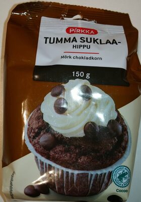 Tummasuklaahippu front packaging