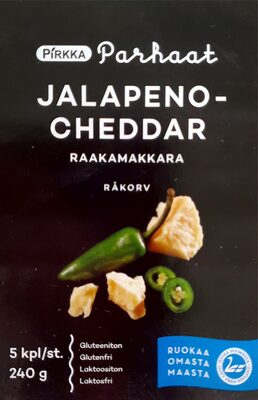 Jalapeno-Cheddar Råkorv front packaging