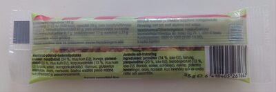 Pähkinäpatukka pistaasi & karpalo ingredients label