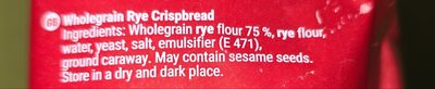 Wholegrain Rye Crispbread