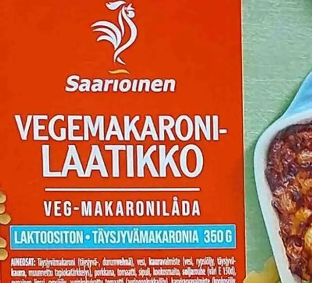 Vegemakaronilaatikko front packaging