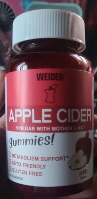 Weider apple cider front packaging