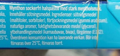 Mynthon Sockerfri Menthol