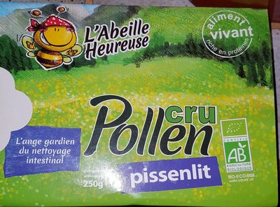 Pollen cru de pissenlit front packaging