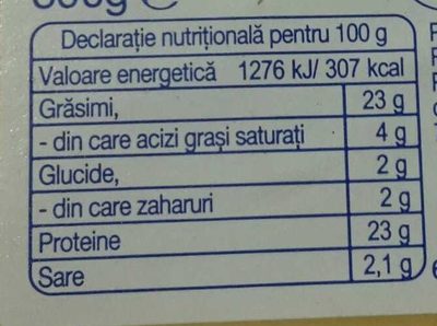 Coliba Ciobanasului Cașcaval Dalia nutrition facts table