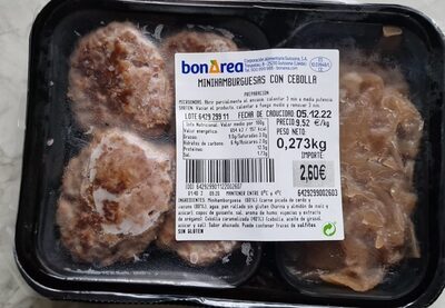 MINIHAMBURGUESAS CON CEBOLLA