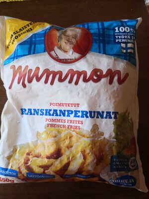 Poimutetut ranskanperunat front packaging