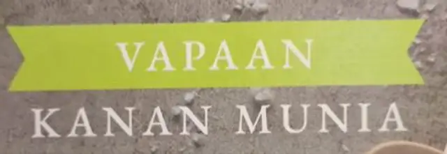 Vapaan kanan munia ingredients label
