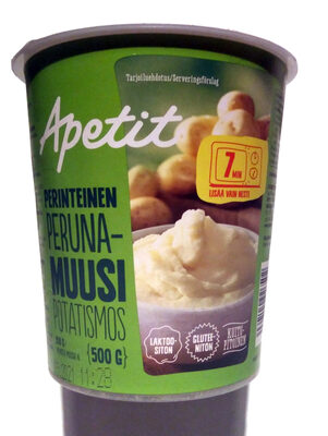 Perinteinen perunamuusi front packaging