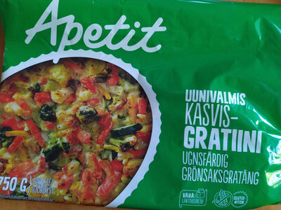 Uunivalmis kasvisgratiini