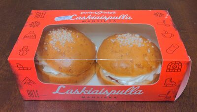 Laskiaispulla mansikka