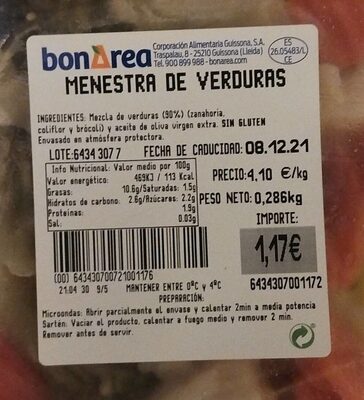 Menestra de verduras