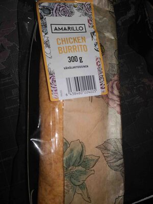 Chicken burrito front packaging