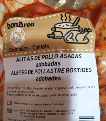 Alitas de pollo asadas adobadas