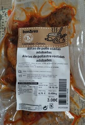 Alitas de pollo asadas adobadas