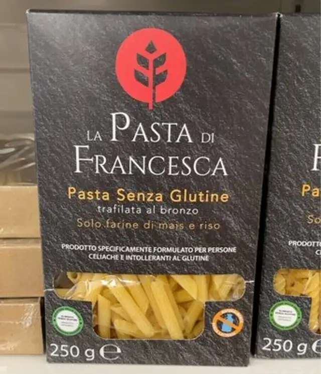 Penne rigate senza glutine front packaging