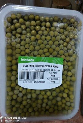 Guisante cocido front packaging