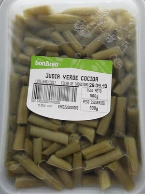 Judia verde cocida