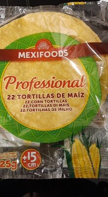 22 tortillas de maíz