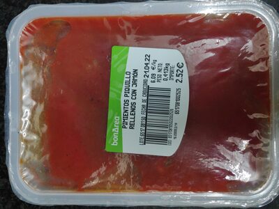 Pimientos piquillo rellenos de jamón