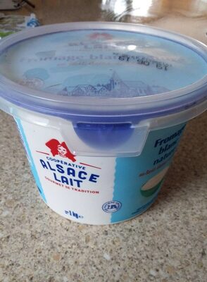 Fromage blanc nature au lait demi-écrémé front packaging