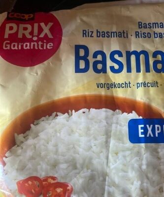 Riz basmati front packaging