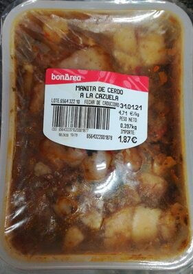 Manita de cerdo a la cazuela