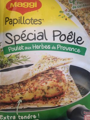 Papillotes Spécial Poêle Poulet aux Herbes de Provence front packaging