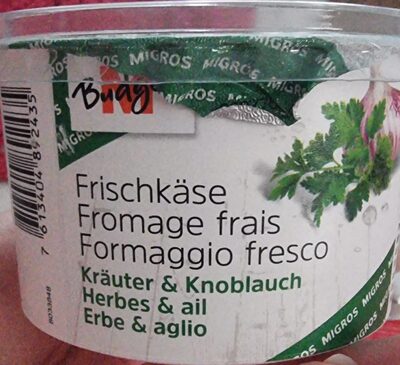 Fromage frais herbes et ail