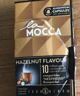 Cafe hazelnut flavour
