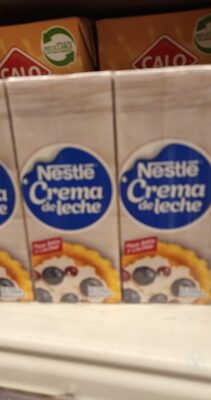 Crema de leche front packaging