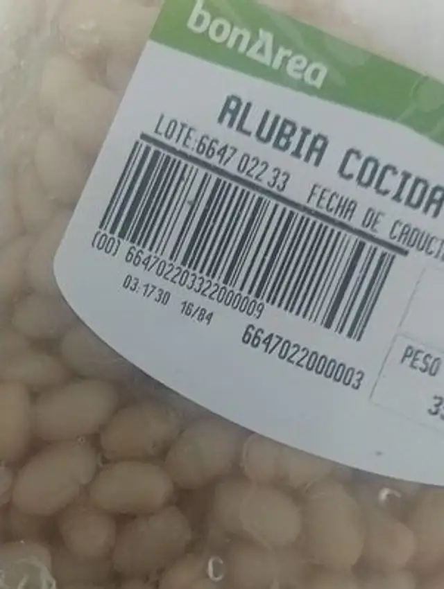 Alubia cocida extra front packaging