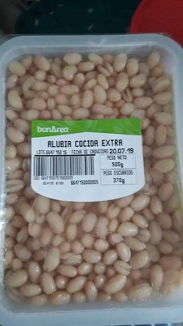 Alubia cocida extra front packaging