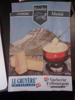 Fondue Moitié Moitié Gruyère Vacherin Fribourgeois