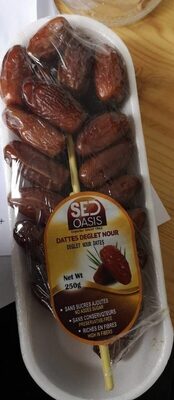 Dattes sechés front packaging