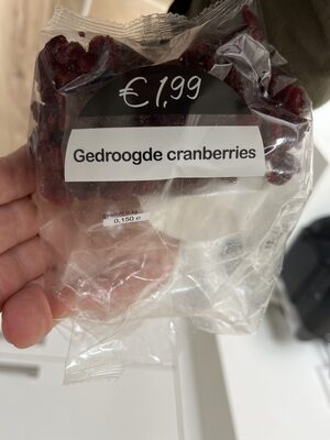 Gedroogde cranberries