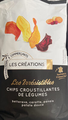 Chips croustillantes de légumes