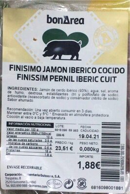 Jamon cocido iberico