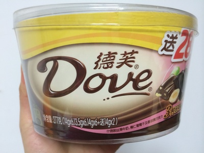 Dove(德芙) 什锦装丝滑牛奶、榛仁葡萄干及香浓黑巧克力
