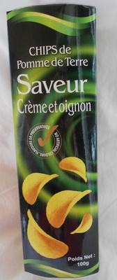Chips saveur crème et oignon