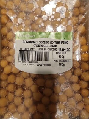 Garbanzo cocido extra fino
