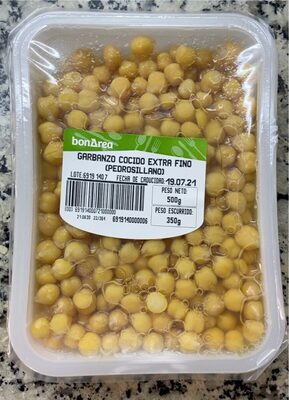 Garbanzo cocido extra fino front packaging