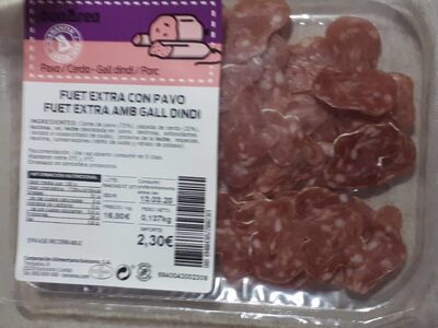 Fuet extra con pavo