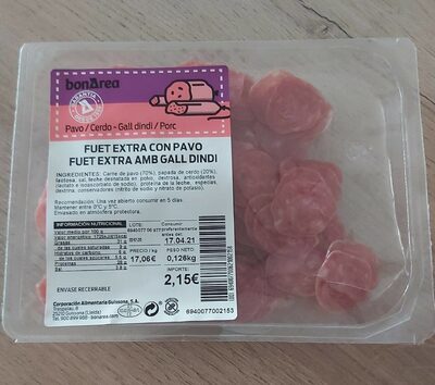 Fuet extra con pavo