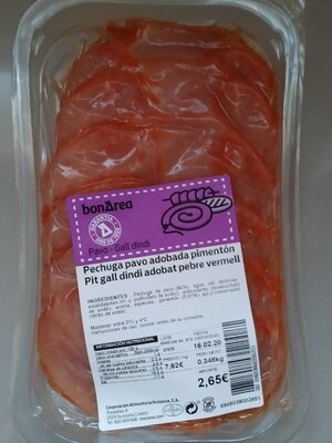 Pechuga de pavo adobada pimenton