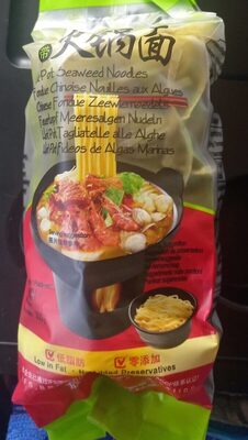 Nouilles au algues front packaging